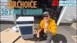 Air Choice 3-in-1 Evaporative 2000CFM Air Cooler w/12H Timer Remote Control 4 Ice Packs & 7.9gn Tank