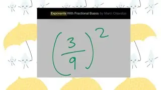 How to solve exponents with fraction bases | Math