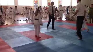 2018.04.15 ЧУ WKC г. Днепр | кумитэ 8-9 лет ж | ЯКУБИНСКАЯ | 1 поединок