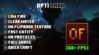 This Texture Pack Makes Minecraft Run SO FAST! (OptiDark)