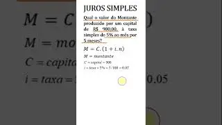 Como calcular o montante de juros simples