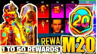 M20 ROYAL PASS 1To 50 RP REWARDS