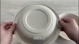 #sugarcane  #bagasse  #bowl  with #lids  #eco  #compost  #biodegradable  materials video