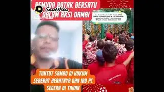 AKSI DAMAI PEMUDA BATAK BERSATU#beritaviral #sambo #penegakanhukum
