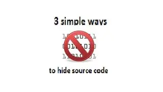 Coding - 3 EASY ways to hide source code