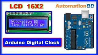 Digital clock using arduino and 16X2 LCD.