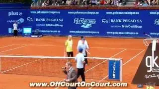 14yo young amateur Polish girls beat Wozniacki in exibition game