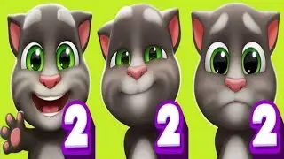 Rainbow Vs Purple Vs Yellow My Talking Tom 2 Vs My Talking Tom 2