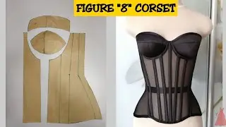 How to draft a CORSET pattern for beginners! *easy corset pattern* @Stitchadress