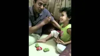My daughter solving a puzzle :)