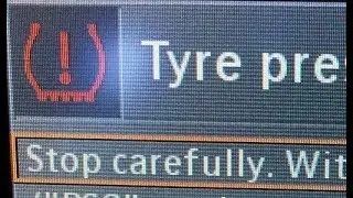 Reset BMW tire pressure loss symbol with iDrive. Turn Tyre warning off