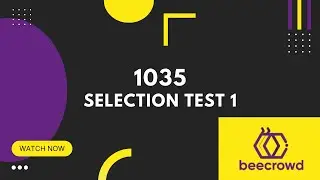 1035 Selection Test 1 | Beecrowd Problem Solving Bangla Tutorials