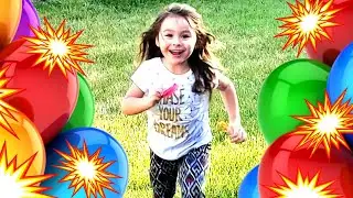 Balloon Popping Fun Compilation 2 For Kids | Stomping on Balloons