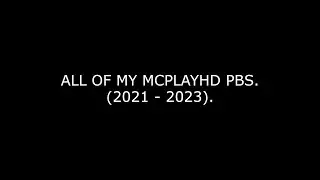 ALL of my MCPlayHD PB's (2021 - 2023).