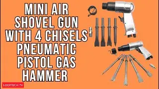 MINI AIR SHOVEL GUN WITH 4 CHISELS PNEUMATIC HAMMER  PISTOL