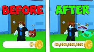 GIVING MY NOOB ACCOUNT THE RAREST PETS IN PET SIMULATOR X!