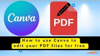 Teacher Tools - How to use Canva to edit PDF files for free 