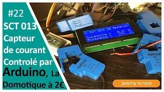 capteur de courant SCT013 arduino et ecran LCD en I2C