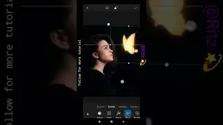 Glowing Butterfly Effect in Picsart/ 
