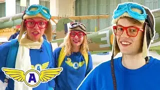 Captain Ace Zoomy and Cadet Zippy Learn About Planes At Battle Of Britain Airshow - Learning Videos