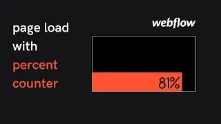 Page Load with Count Up Animation | Award-Winning Elements in Webflow