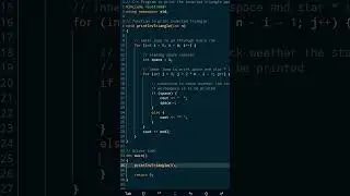 triangle pattern in c++ #shorts #shortsviral #programming #programming #asterisk #viarl #foryou