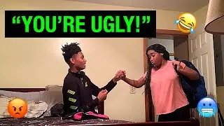“YOU’RE UGLY!” ON MY COUSIN (TRIED TO KICK ME OUT) 😂🥶😡