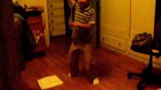 Little Boy Does party boy dance
