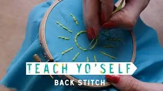 Teach Yo' Self: How to Make Back Stitch