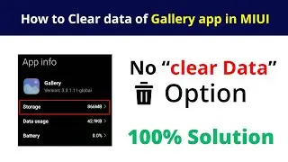 How to clear data in MIUI GALLERY APP | No clear data - option after miui 12 update | HGRAPHICSPRO
