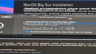 macOS 11 BigSur Installation stuck at 12.18 GB | Shorts