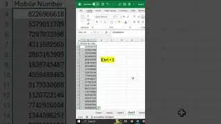Add +91 to mobile numbers in Excel | #excel #exceltips #shorts