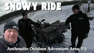 Snowy Ride at Anthracite Outdoor Adventure Area, PA 