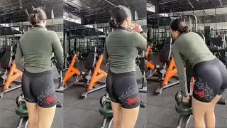 Try On Short Legging Beautiful Women Gym Fitness Zumba