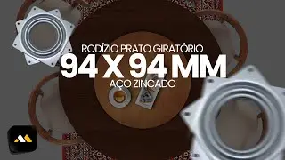 Rodízio Prato Giratório 94 X 94 Mm - MK