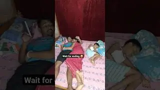 Will not agree to sleep😂 Wait for ending🤪 #youtubeshorts #couple #love #short #funnyshorts