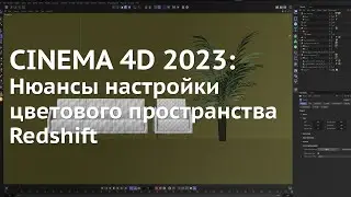 98. Cinema 4D 2023: Нюансы настройки цветового пространства Redshift
