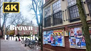 Brown University 🇺🇸 4K Walk | Providence, Rhode Island
