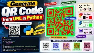 How to Generate QR Code from URL in Python | QR Code Customization Tutorial 