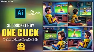 Create 3d ai cricket boy image with your name || viral cricket boy ai photo editing bing app ||