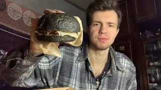 ОБЗОР на BURGER BLACK МЕНЮ ЗА 7$ (255 грн) / Мукбанг