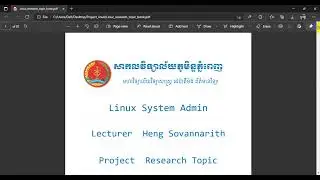 Linux _Research _topic| (Kernel ,Firewall, partition and format, ....) | Speaking Khmer
