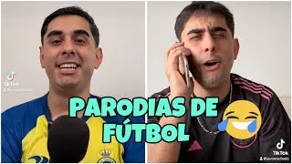 LAS MEJORES PARODIAS DE FÚTBOL PARA MORIR DE RISA😂 #messi #ronaldo #mbapee