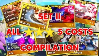 ALL 3 STAR 5 COSTS  IN SET 11 COMPILATION | TFT SET 11 PBE GAMEPLAY