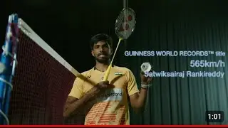Badminton Smash Guinness world record|| satwiksairaj Rankireddy