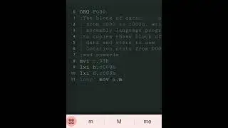 copy a block of data 8085 assembly program 