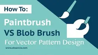 The difference between Paintbrush and Blob Brush Tool in Adobe Illustrator. How to use Blob Brush.