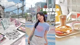 KOREA vlog ☁️ shopping in myeongdong, night market, cafehopping, oliveyoung haul, exploring hongdae
