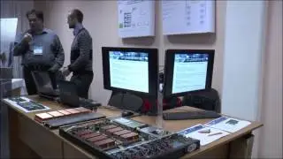 В рамках НСКФ проходила выставка, ведущих игроков суперкомпьютерной отрасли России.
