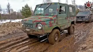 Mud Battle | 800 Kg Soviet 4X4 Vs 3 Ton Honda Ridgeline Truck
